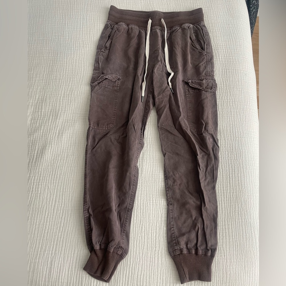 Aerie Brown Cargo style joggers